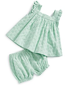 Baby Girls Two-Piece Eyelet Set, Created for Macy's 