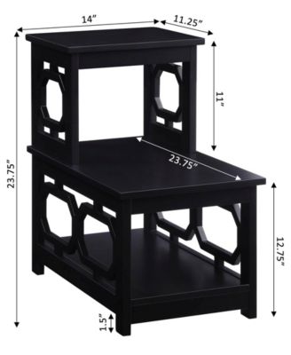 Omega 2 Step Chairside End Table