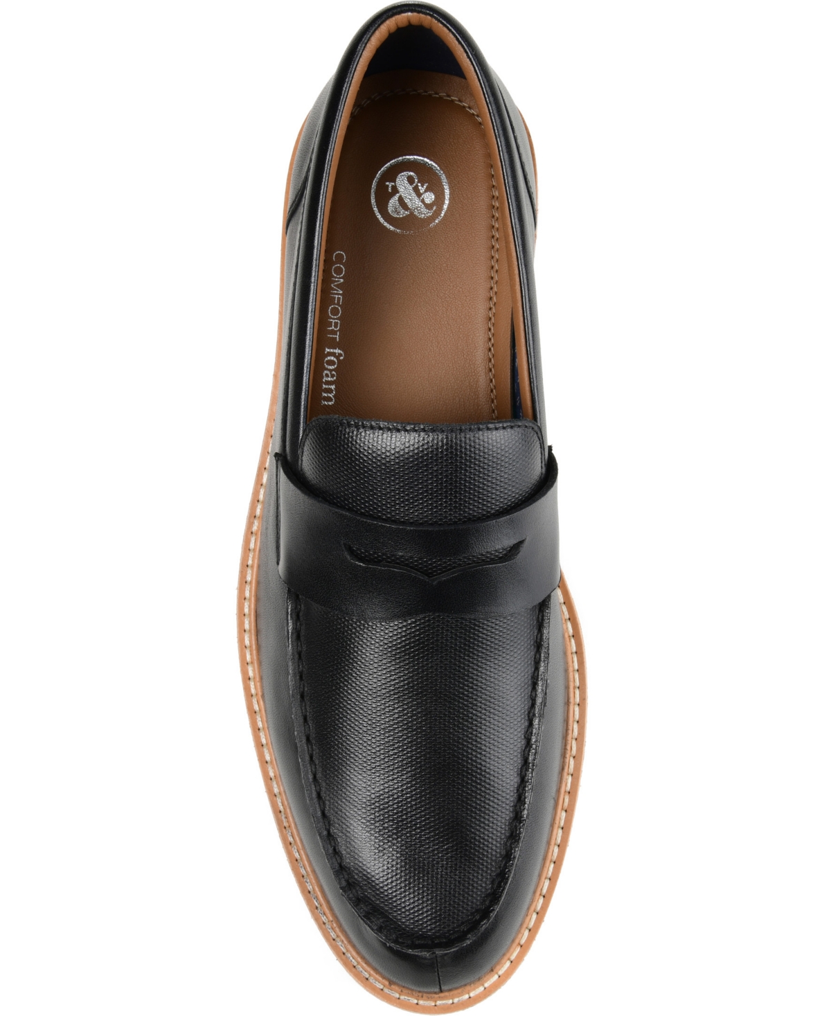 Thomas & Vine Men's Watkins Embossed Penny Loafer