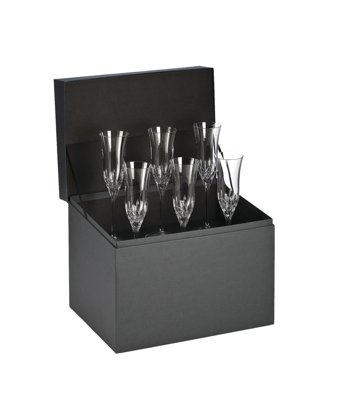 Waterford Lismore Essence Flute 7.5 Oz, Set Of 6 In Clear