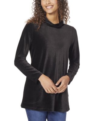 velour tunic tops
