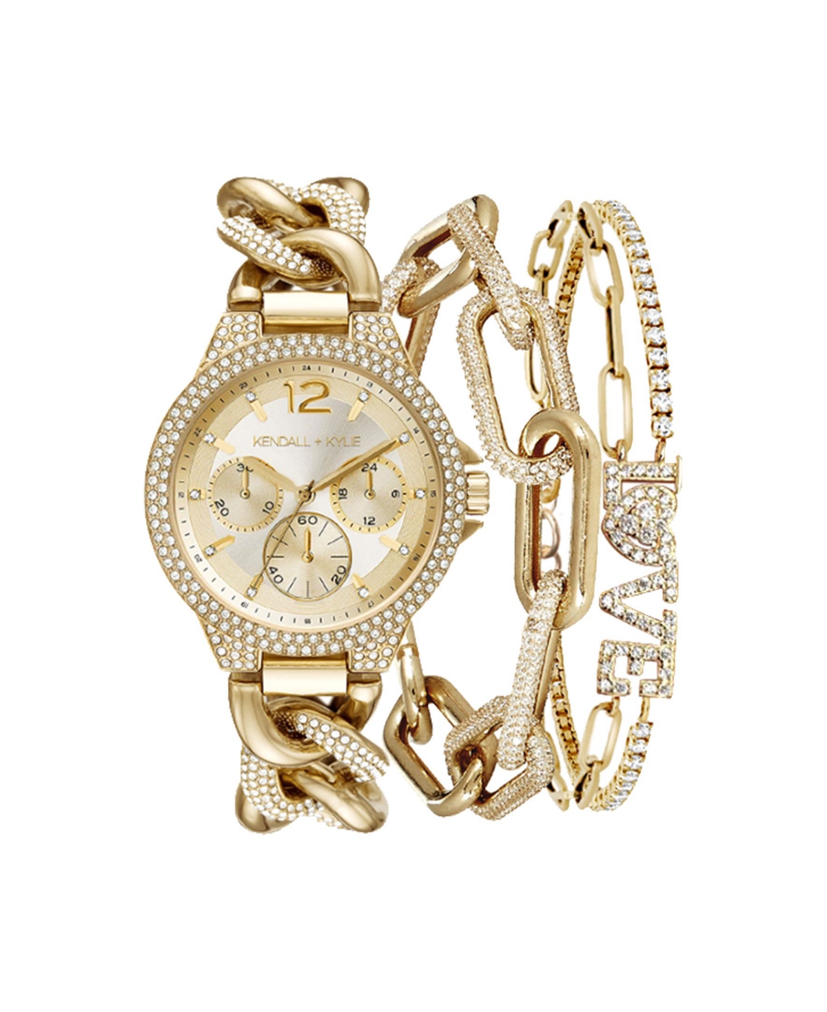 iTouch Women's Kendall + Kylie Gold-Tone Metal Bracelet Watch - Gold-Tone