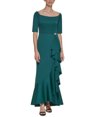 Eliza J - Ruffled Off-The-Shoulder Gown