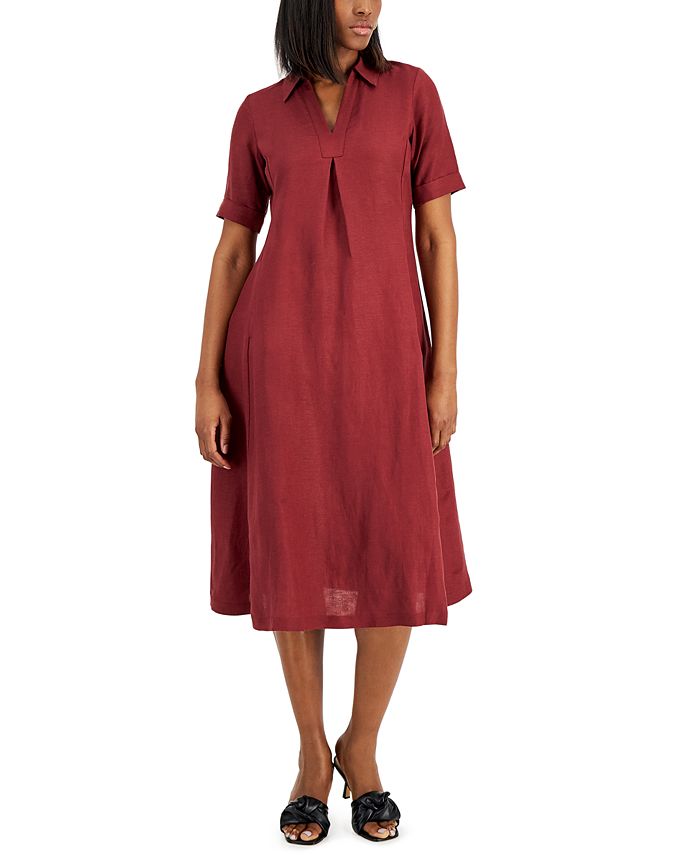 Alfani CuffedSleeve Midi Dress, Created for Macy's Macy's