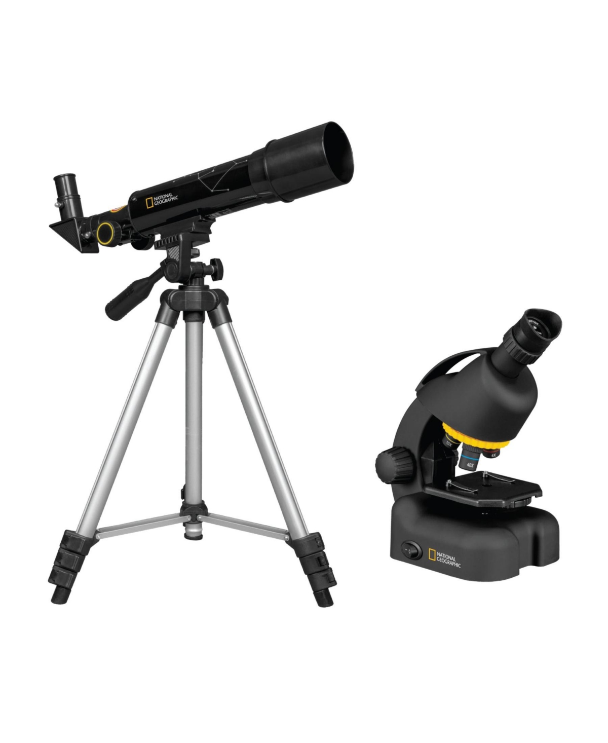 National Geographic Tele Microscope Combo Set In Black