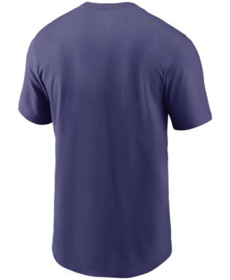 Men's Purple Baltimore Ravens Primary Logo T-shirt