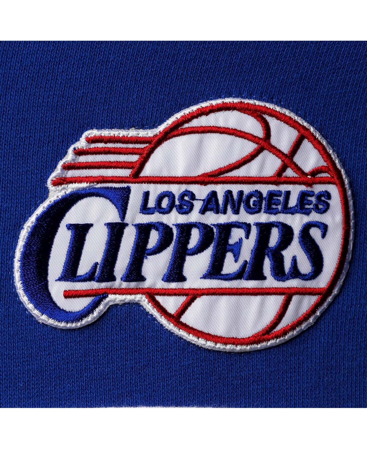 Mitchell & Ness Men's Royal And Red La Clippers Head Coach Pullover Hoodie In Royal,red