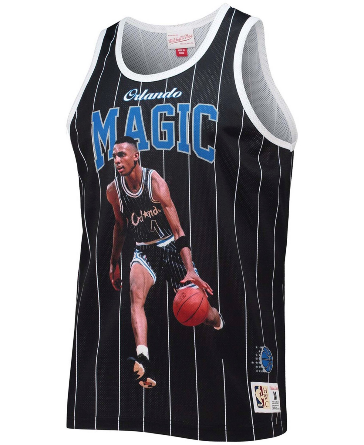 Mitchell & Ness Men's Basketball Tank Top Nba Behind The Back Tank Penny Hardaway Hardwood Classics Orlmag Black In Black