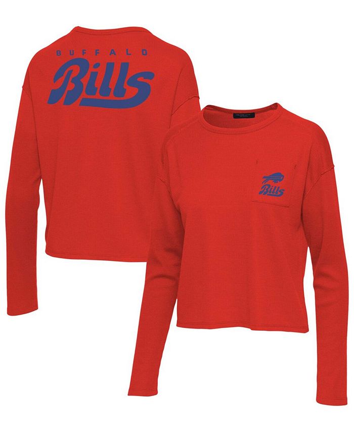 Junk Food Women s Red Buffalo Bills Pocket Thermal Long Sleeve T