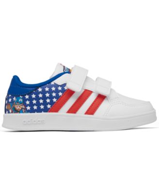 adidas Toddler Boys Marvel Captain America Breaknet Stay-Put Closure Casual Sneakers from Finish Line