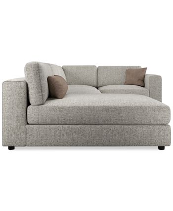Drew & Jonathan Home Denman 5-Pc. Fabric Sectional with Chaise, Created ...