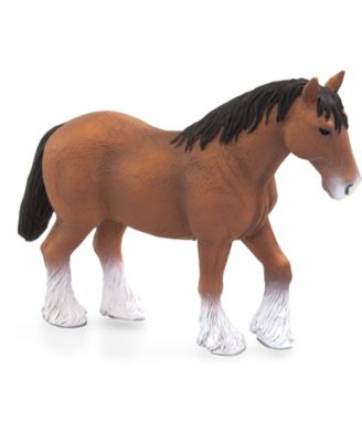 Mojo Realistic Brown Clydesdale Horse Figurine