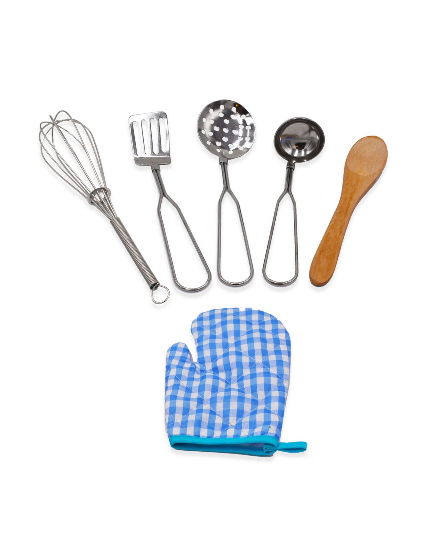 Детские игрушки Salus Brands PopOhVer Deluxe Pots Pans Playset Stainless Steel Set, 12 Piece — фото 6