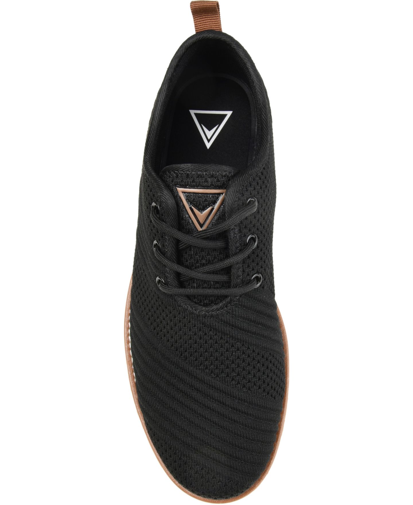 Обувь Vance Co. Men's Novak Knit Dress Shoes, цвет: Чёрный — фото 4