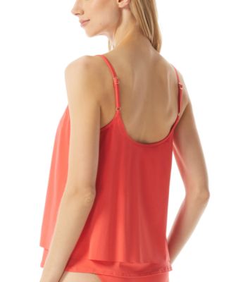 michael michael kors layered underwire tankini top