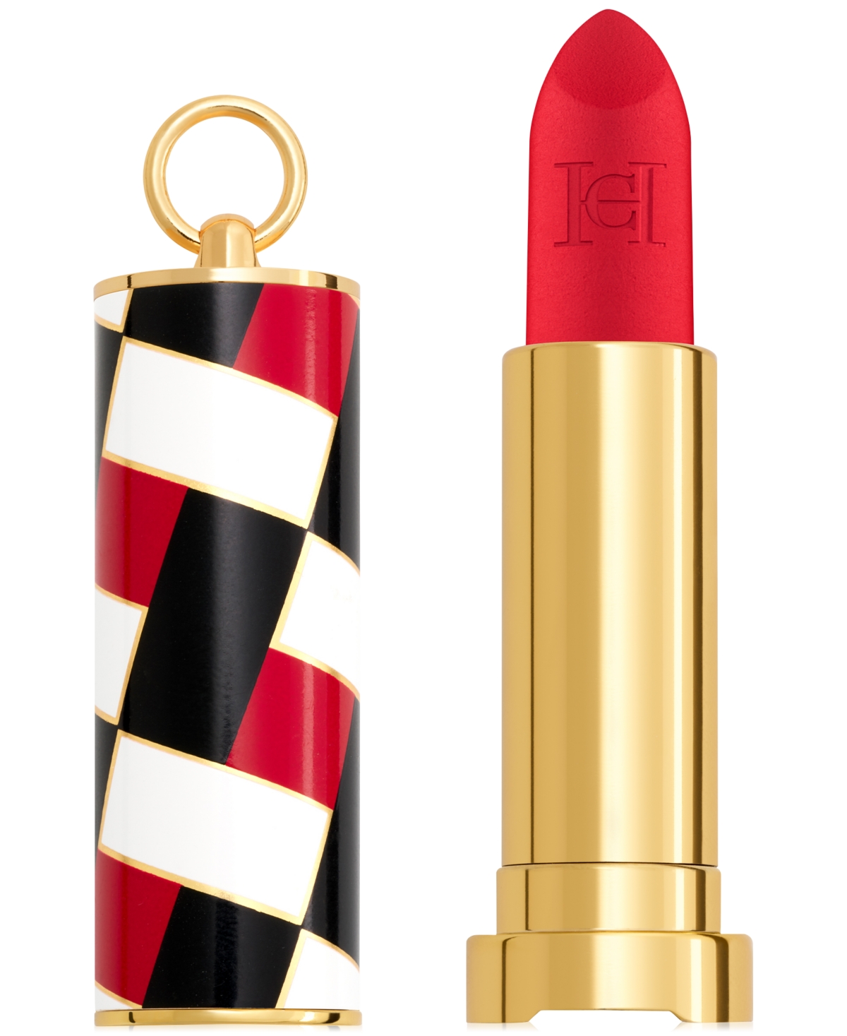Carolina Herrera Fabulous Kiss Refillable Matte Lipstick Duo, Created For Macy's In - Alegria (cherry Red)