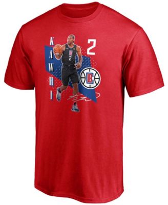 Men's Kawhi Leonard Red LA Clippers Pick Roll T-shirt