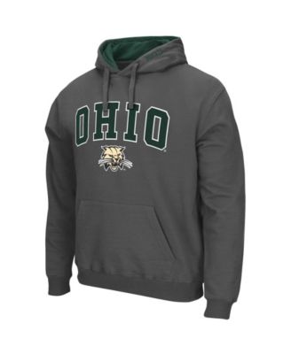 Men's Ohio Bobcats Arch and Logo Pullover Hoodie