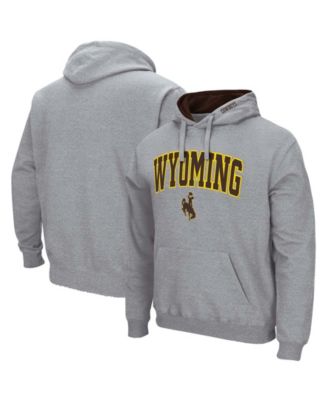 Men's Wyoming Cowboys Arch and Logo Pullover Hoodie