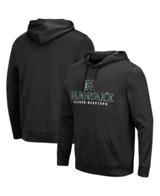 Men's Black Hawaii Warriors Lantern Pullover Hoodie
