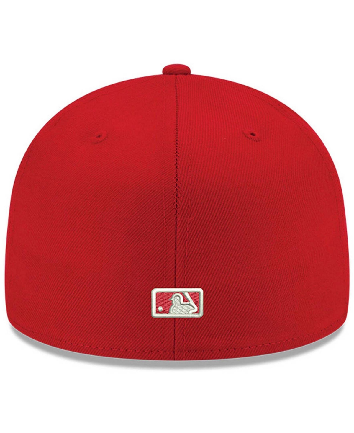 Men'sToronto Blue Jays Logo White 59FIFTY Fitted Hat - Red