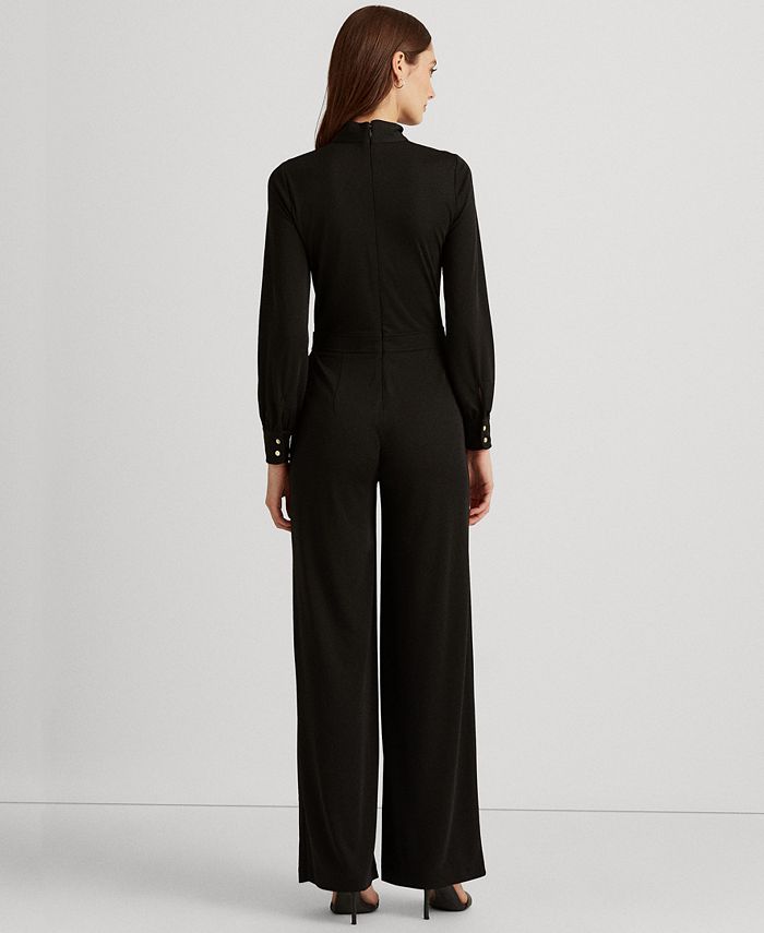 Lauren Ralph Lauren Jersey TieNeck Jumpsuit Macy's