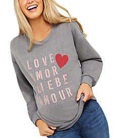 Love Graphic-Print Maternity Sweatshirt