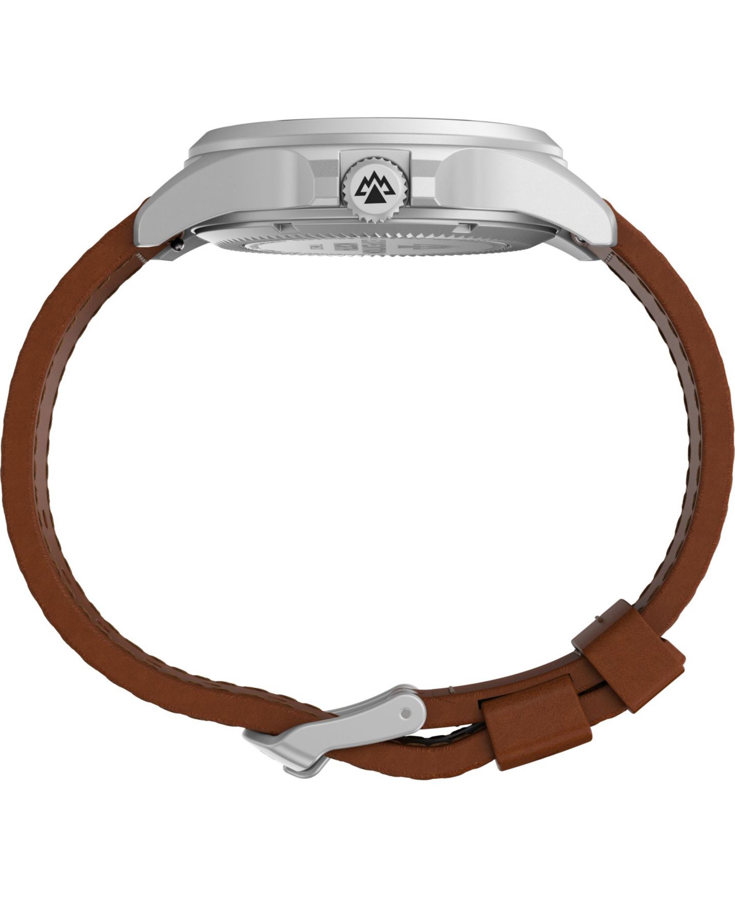 Мужские часы Timex Solar Brown Leather Strap Watch 41 mm — фото 2