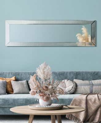 Solid Wood Frame Covered with Beveled Prism Mirror - 64" x 18"