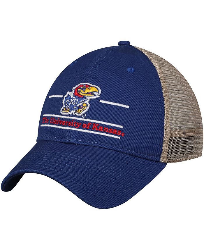 Game Men S Royal Kansas Jayhawks Logo Bar Trucker Adjustable Hat Reviews Men Macy S