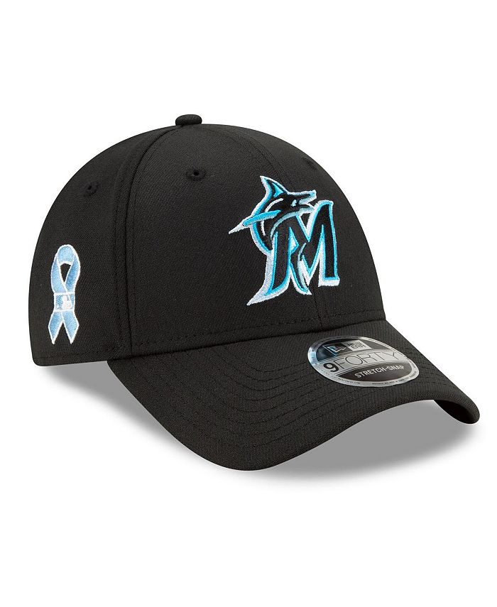 Miami Marlins New Era The League 9FORTY Adjustable Hat - Black