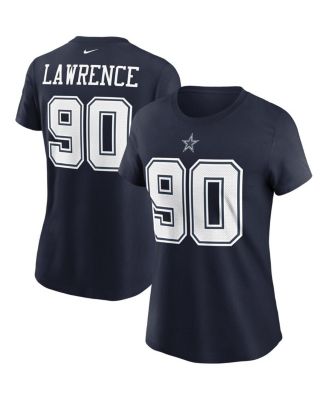 Demarcus Lawrence Dallas Cowboys Men's Gray DeMarcus Lawrence Name & Number  Logo T-shirt 