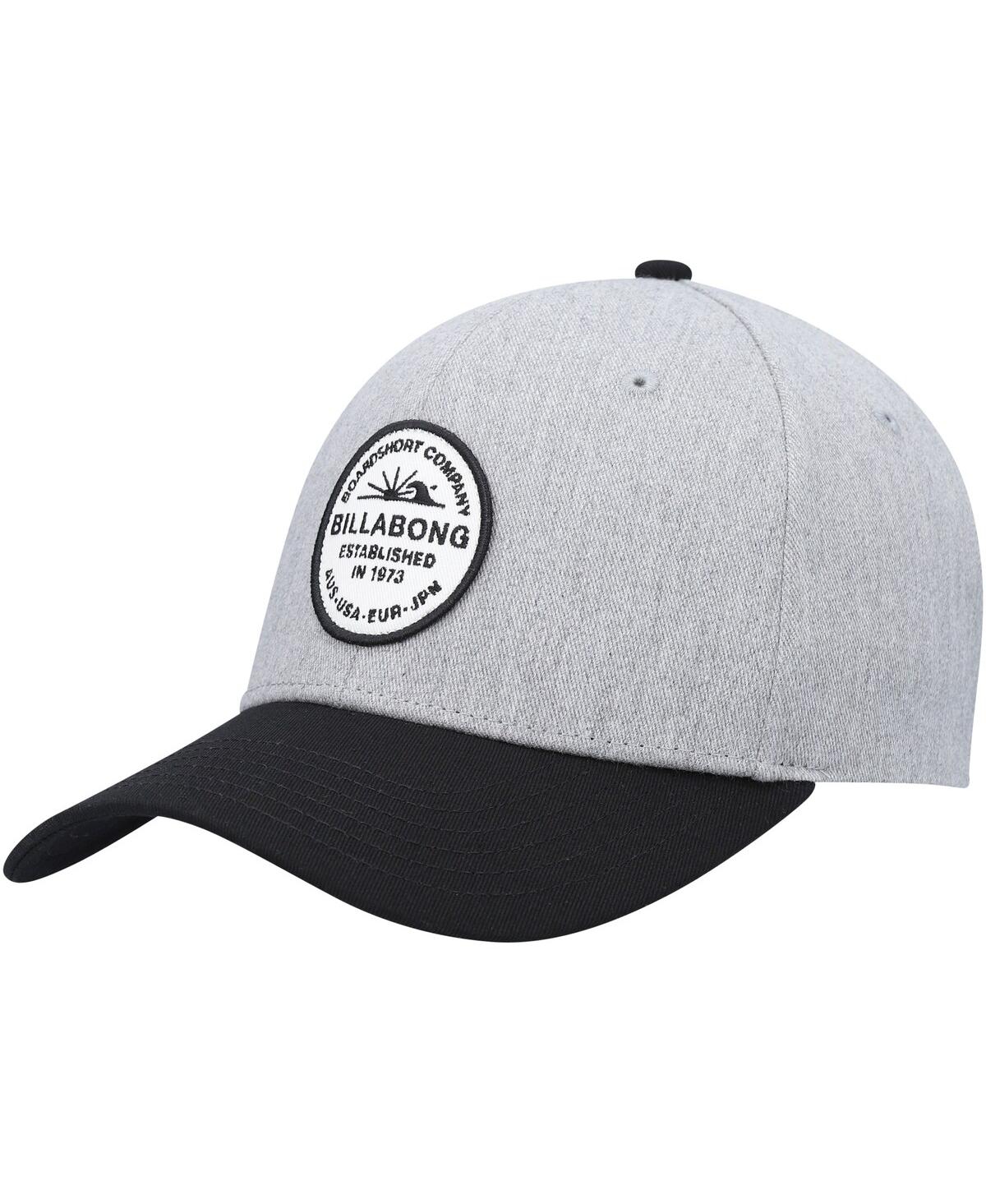 Billabong Men\'s Heathered Gray and Black Walled Snapback Hat - Heathered  Gray, Black | Smart Closet