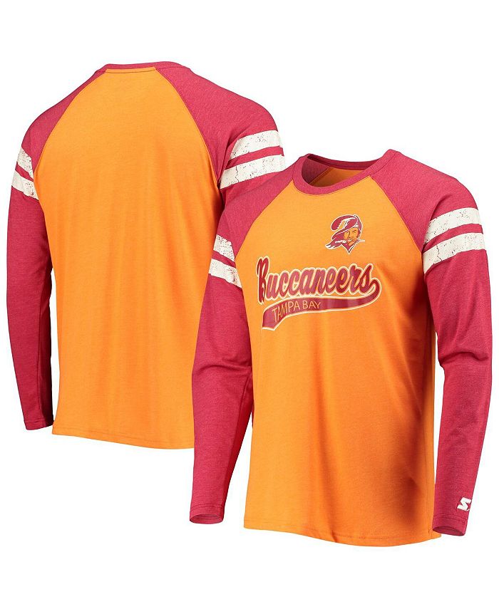 Starter Men's Orange, Red Tampa Bay Buccaneers Throwback League Raglan Long  Sleeve Tri-Blend T-shirt - Macy's