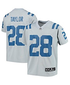 Big Boys Jonathan Taylor Gray Indianapolis Colts Inverted Team Game Jersey