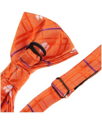 Men's Orange Clemson Tigers Oxford Bow Tie