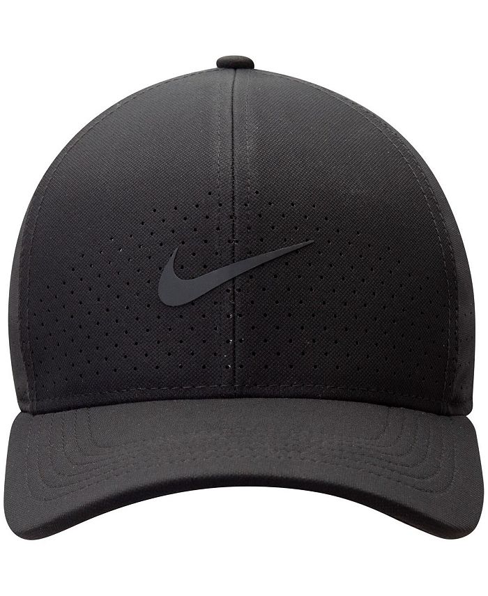 Nike Men s Black Classic99 Swoosh Logo Performance Flex Hat Macy s
