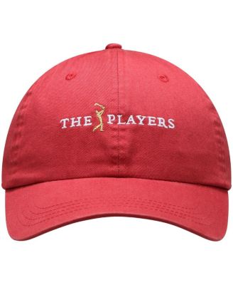 Men's Red THE PLAYERS Newport Washed Adjustable Hat