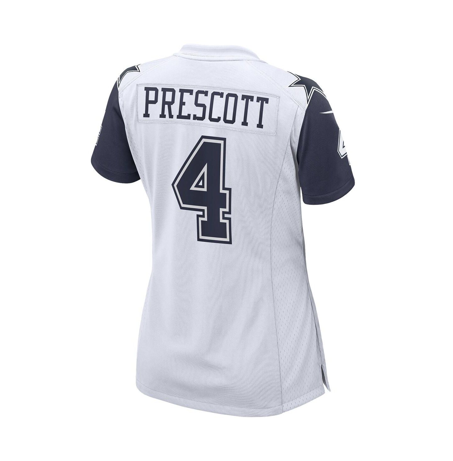 Женское джерси Nike Dak Prescott Dallas Cowboys Alternate Game, White, цвет: Тёмно-синий — фото 5