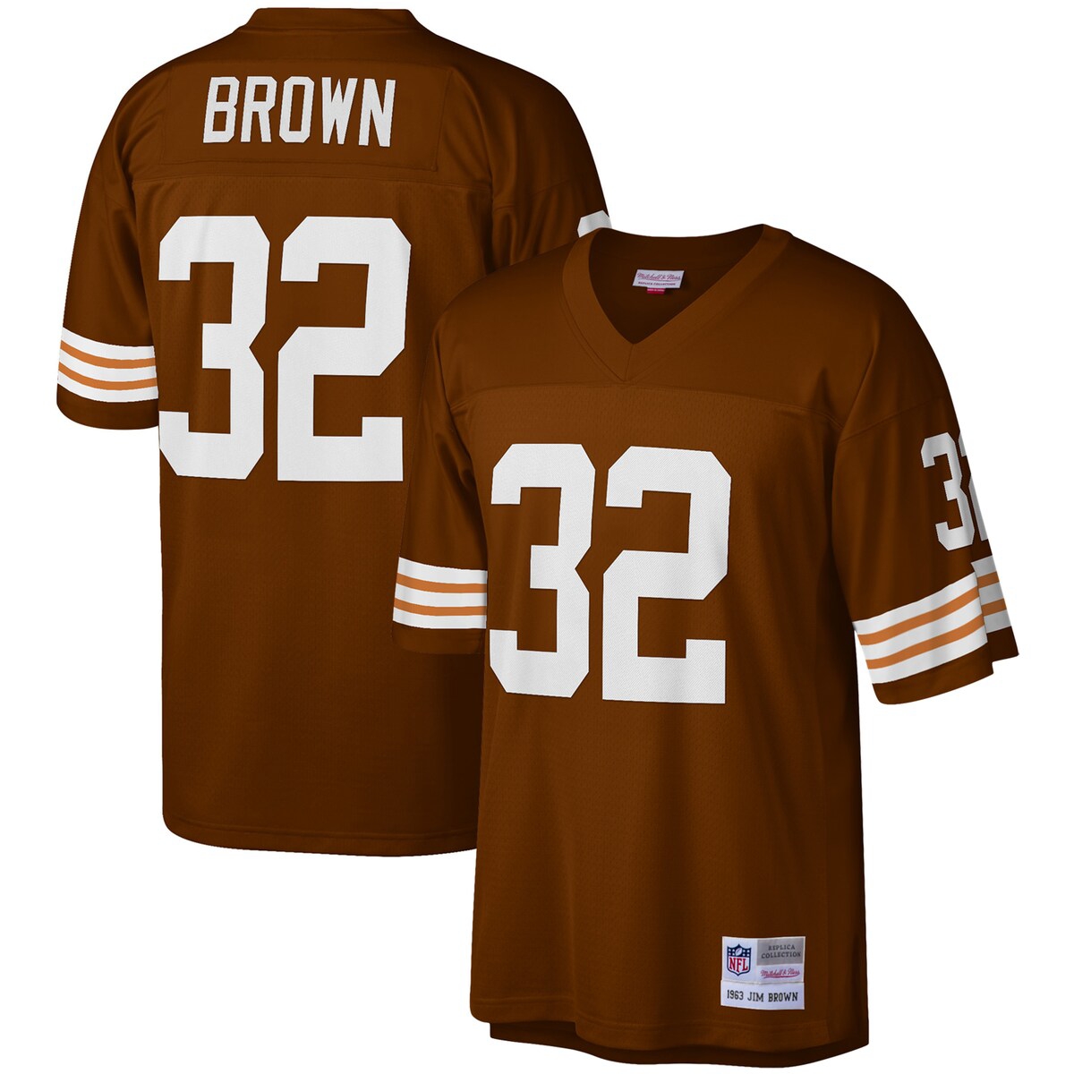 Mitchell & Ness Men's JimBrown Cleveland Browns Legacy Replica Jersey - Brown