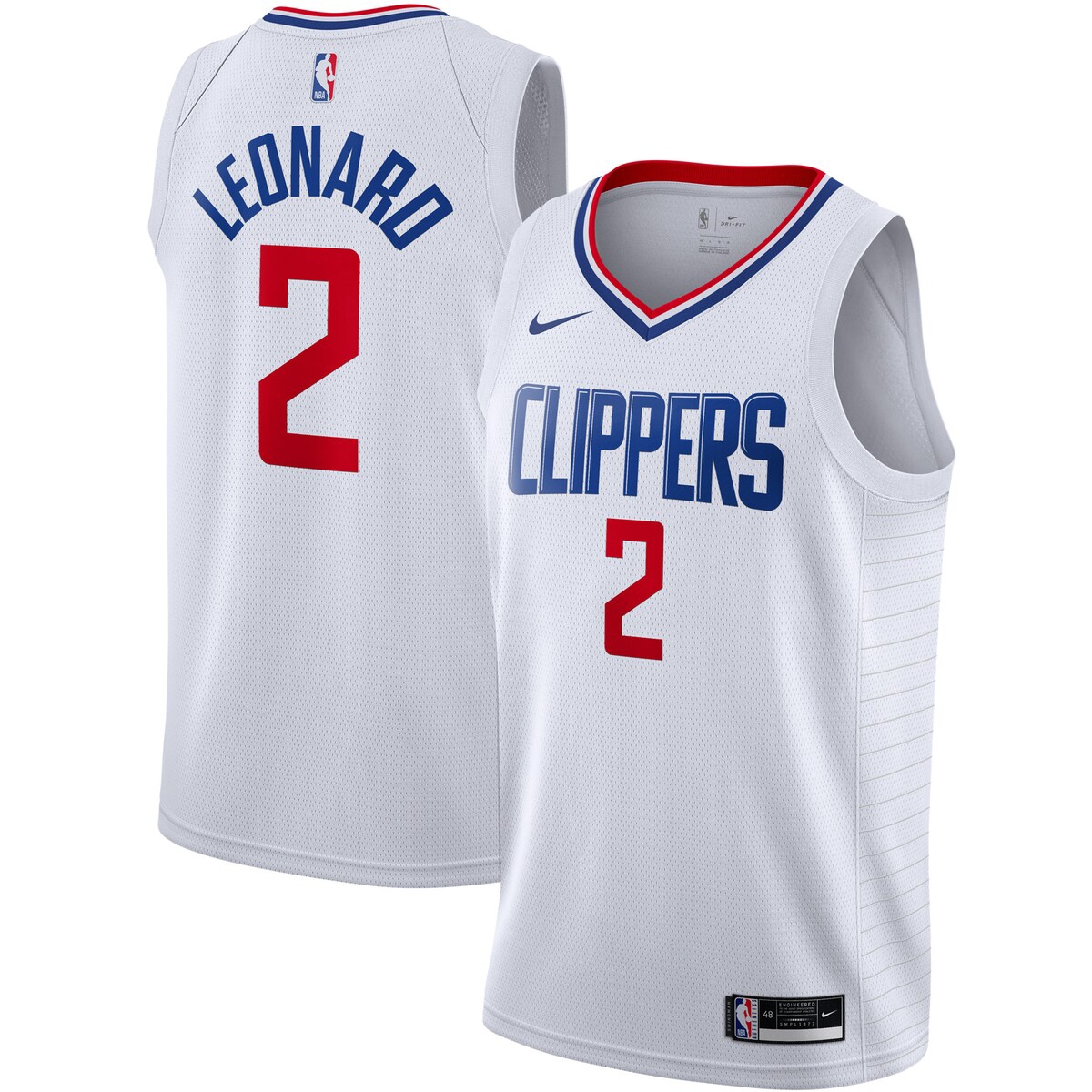 Nike Men's Kawhi Leonard White La Clippers 2020/21 Swingman Jersey - Association Edition