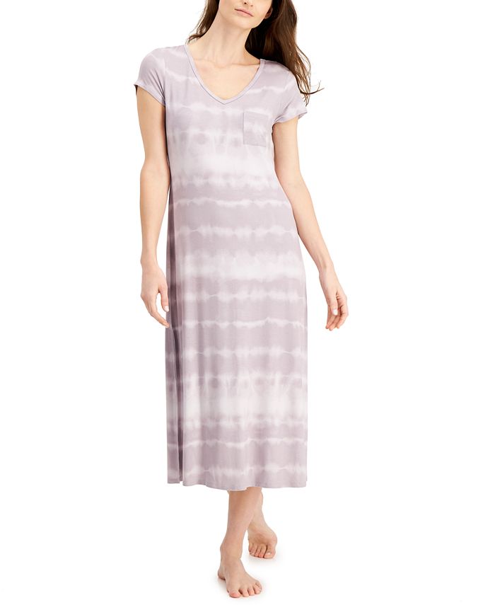 Alfani Printed Long TShirt Nightgown, Created for Macy's Macy's