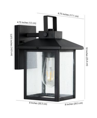 Bungalow 1-Light Rustic Traditional Lantern LED Outdoor Lantern, Set of 2