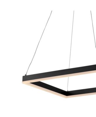 Nero Square Contemporary Modern Integrated LED Pendant Light