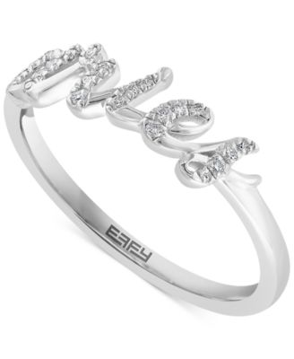 EFFY&reg; Diamond Zodiac Aries Ring (1/10 ct. t.w.) in Sterling Silver