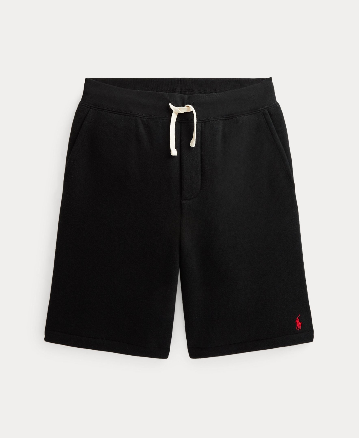 Shop Polo Ralph Lauren Big Boys Cotton Fleece Drawstring Short In Polo Black