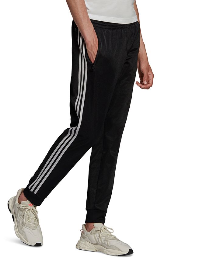 adidas Men's Essentials 3-Stripes Fleece Track Pants - Macy's
