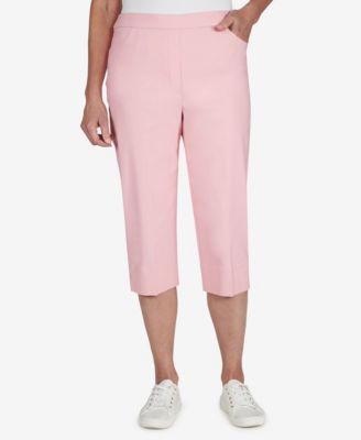 Alfred Dunner Womens Classic Fit Allure Clam Digger Pant 