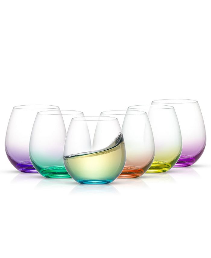JoyJolt Layla Red Wine Glasses Set of 4 - Macy's