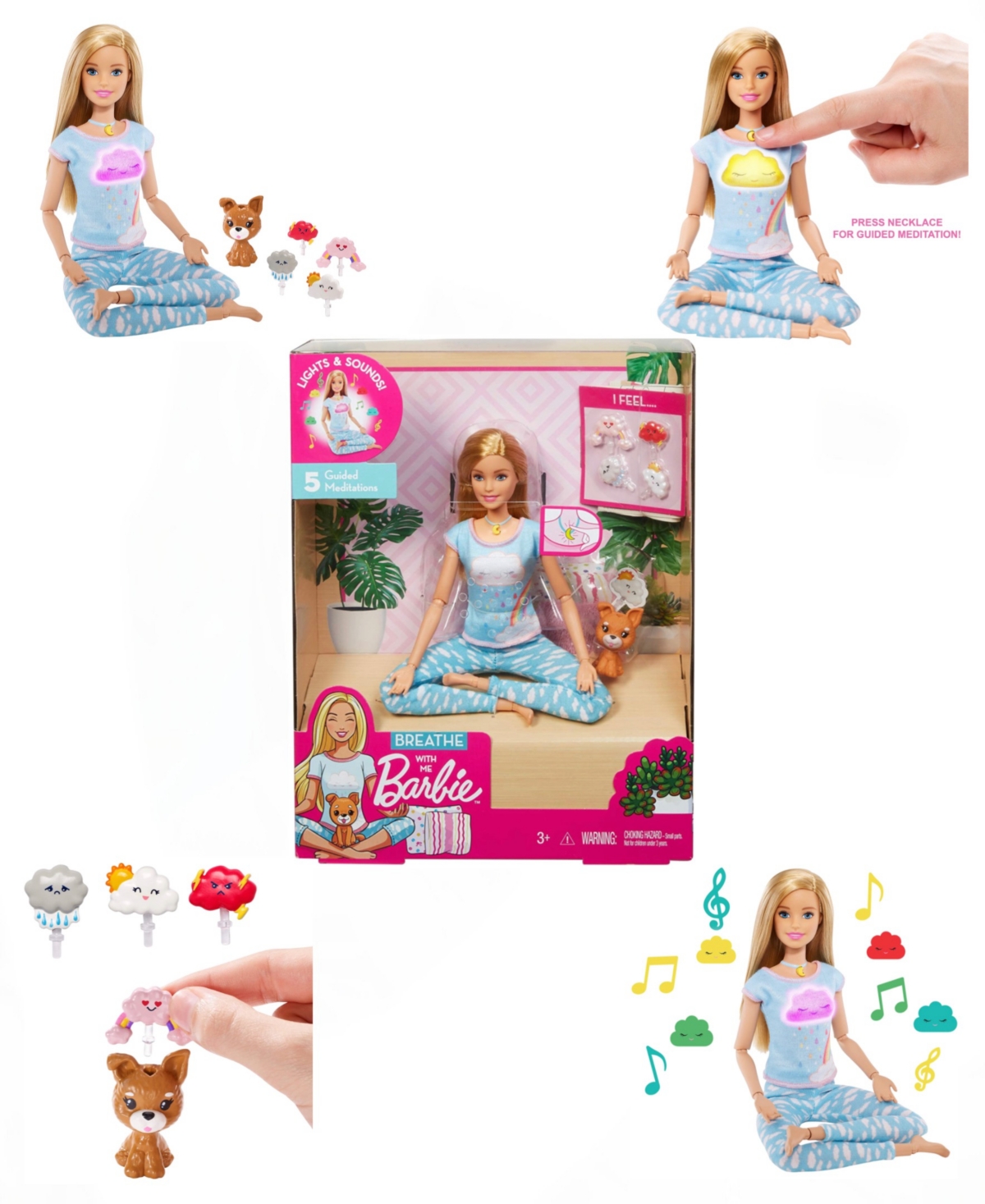 Barbie Kids' Relaxing Meditation Doll In Multi Colored